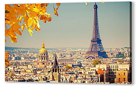 Картина маслом - Осень в Париже