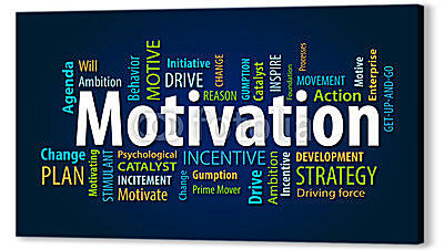 Постер (плакат) - Мотивация - список слов
