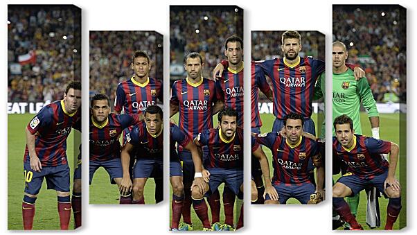 Модульная картина - Месси в ФК Барселона