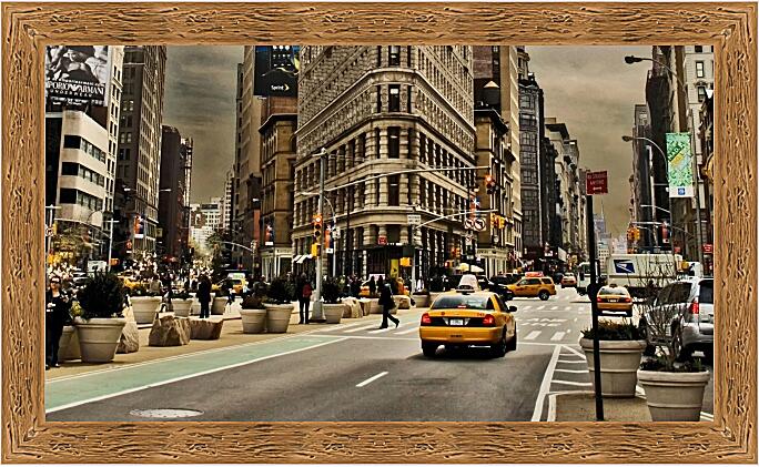 Картина - Дорожное движение Нью-Йорка
