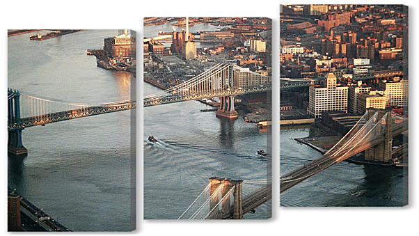 Модульная картина - Мосты Нью-Йорка

