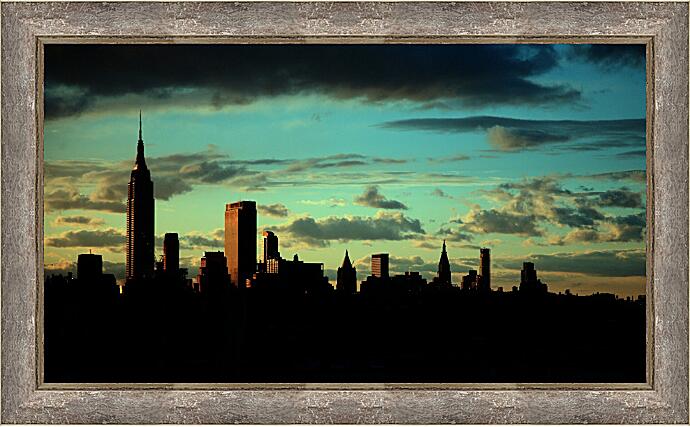 Картина - Нью-Йорк на закате
