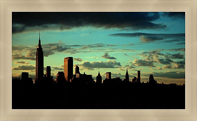 Картина - Нью-Йорк на закате

