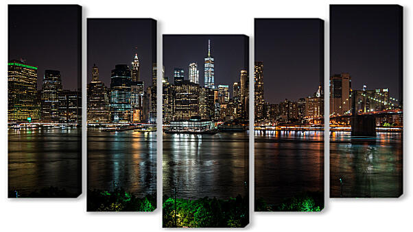 Модульная картина - Панорама Нью-Йорка
