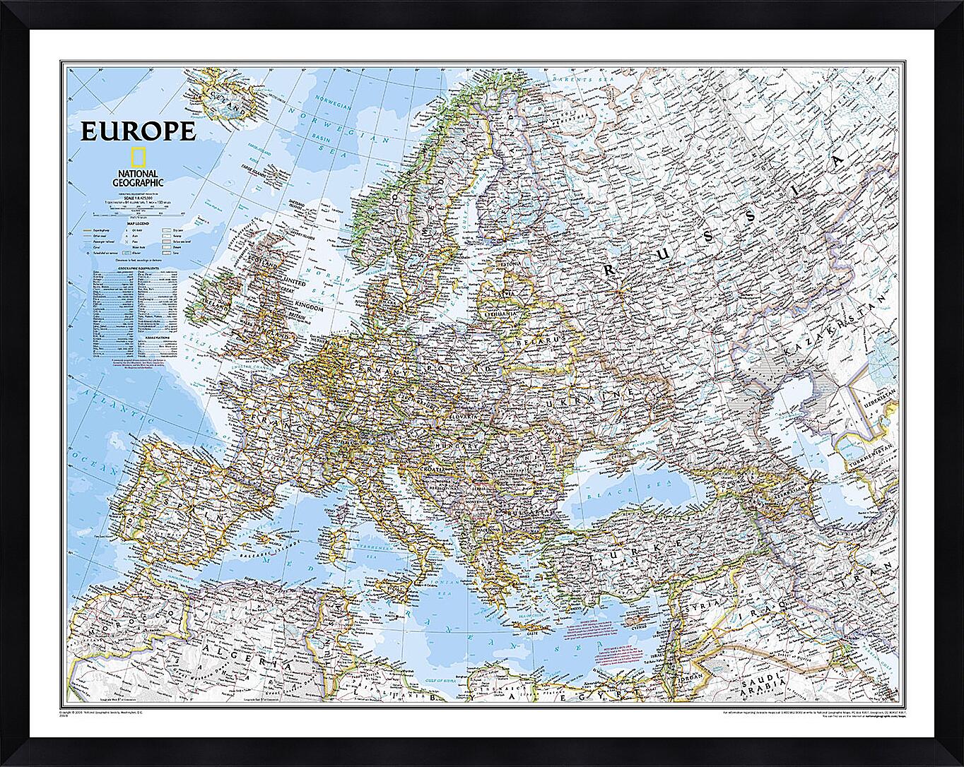 Картина - Карта Европы
