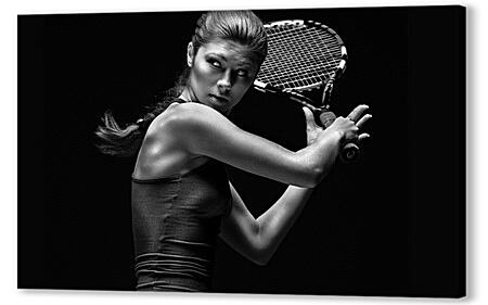 Постер (плакат) - Девушка с ракеткой (Тенис)