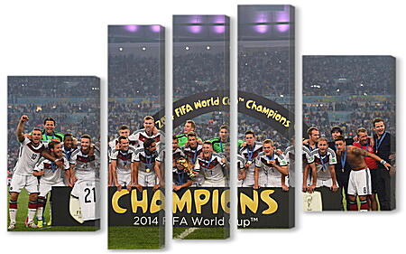 Модульная картина - Футбол, Чемпионы ЧМ 2014