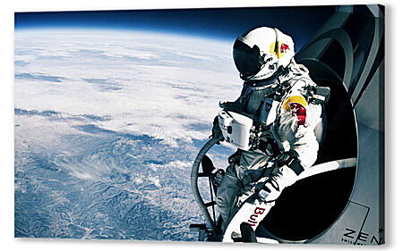 Картина маслом - Космонавт на орбите