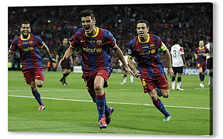 Постер (плакат) - Футболисты Барселоны