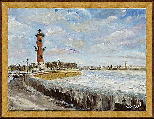 Картина - Берег Невы. Санкт Петербург