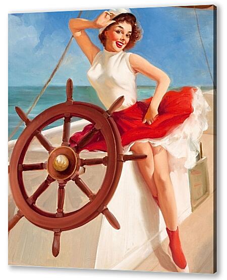 Постер (плакат) - Девушка морячка