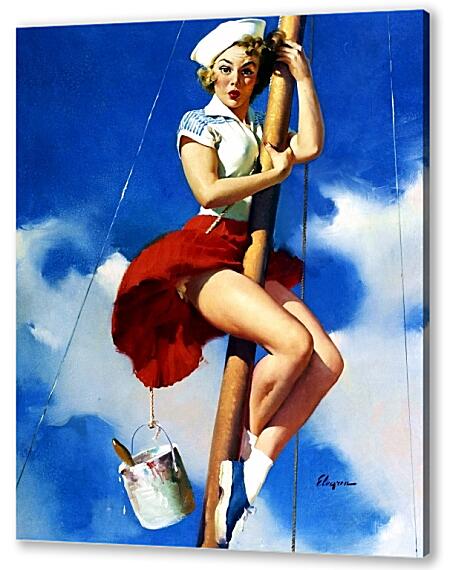 Постер (плакат) - Морячка на мачте