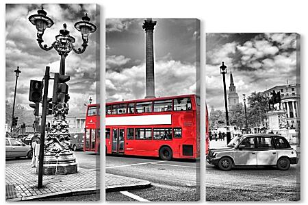 Модульная картина - Лондон автобус