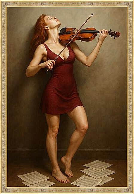 Картина - Босая скрипачка