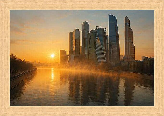 Картина - Утренний туман Москвы