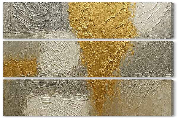 Модульная картина - Металлическая абстракция