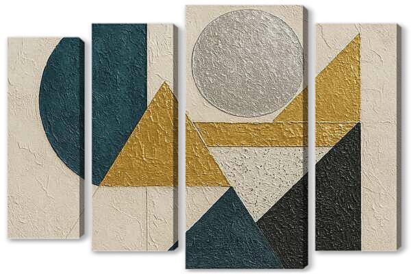 Модульная картина - Геометрический абстрактный дизайн