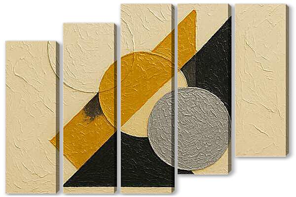 Модульная картина - Геометрическая текстурная картина