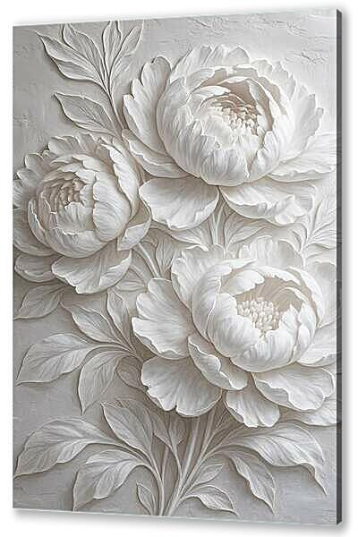 Постер (плакат) - Цветы Пионы