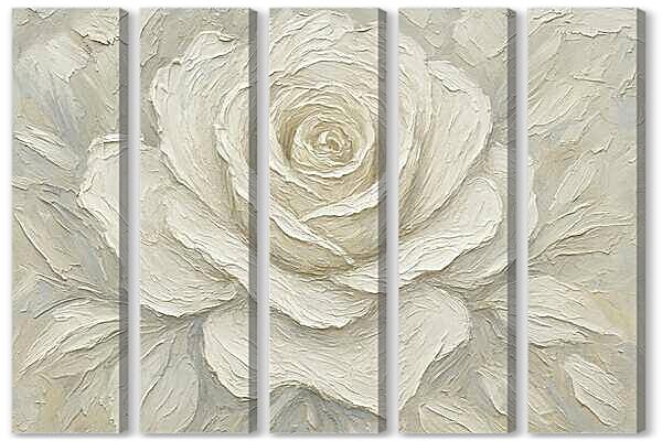 Модульная картина - Розы Мастихином