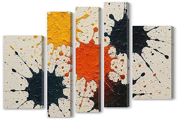 Модульная картина - Текстурные брызги