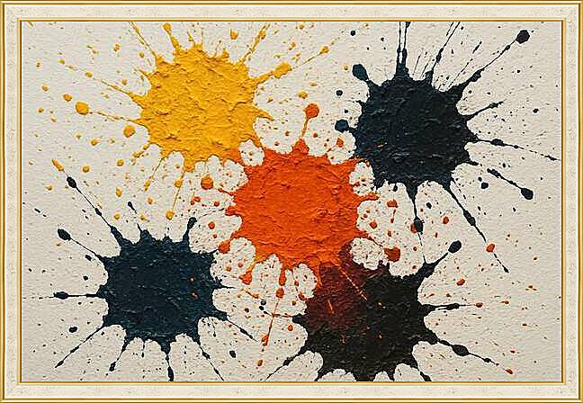 Картина - Текстурные брызги