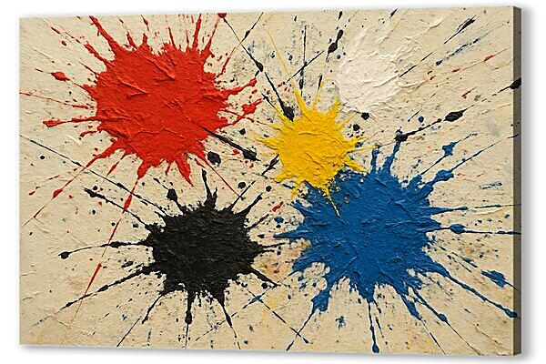 Постер (плакат) - Текстурные брызги