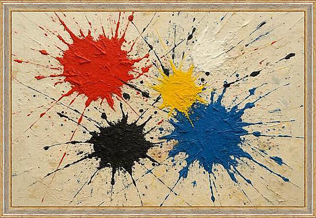 Картина - Текстурные брызги