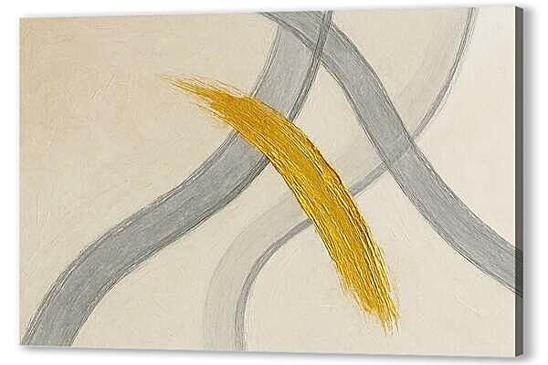 Постер (плакат) - Золотой мазок 1