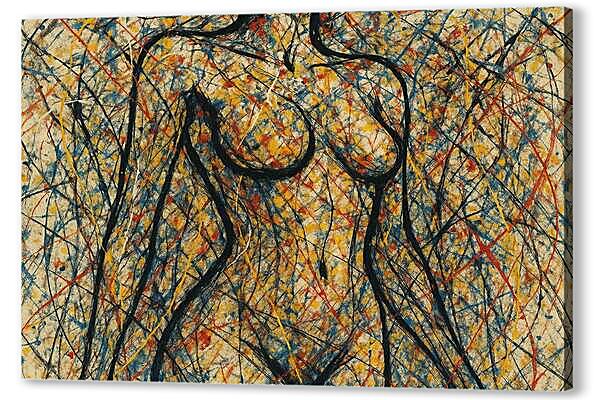 Постер (плакат) - Абстракция женского тела