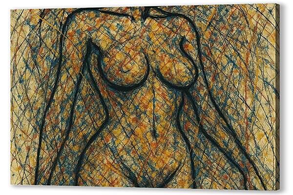 Постер (плакат) - Абстракция женского тела