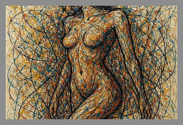 Картина - Абстракция женского тела