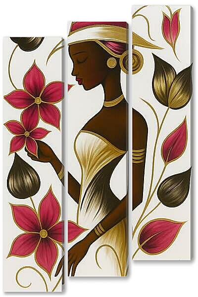 Модульная картина - Изящная женская кистьазвания