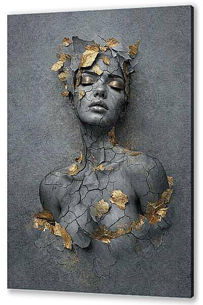 Постер (плакат) - Современная текстурная дама