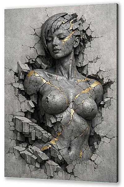 Постер (плакат) - Скульптурная Женская Фигура