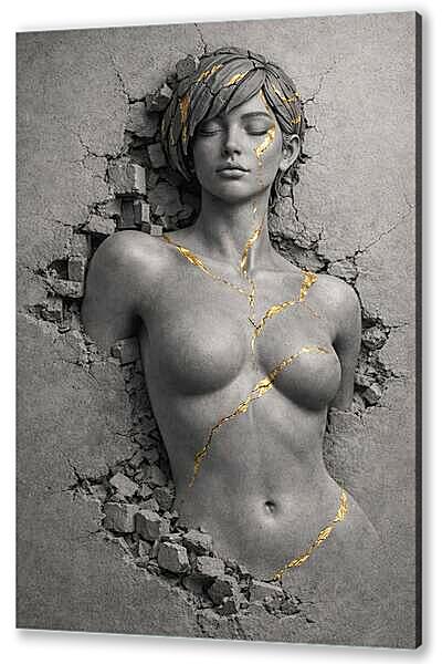Постер (плакат) - Элегантная каменная девушка