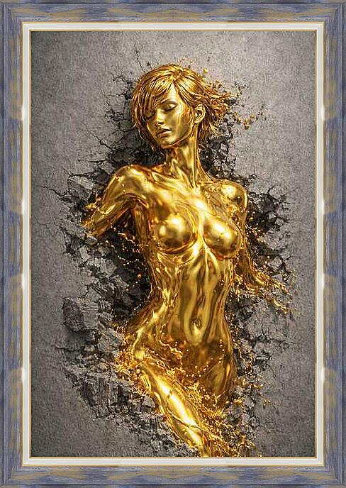 Картина - Жидкое золото в движении