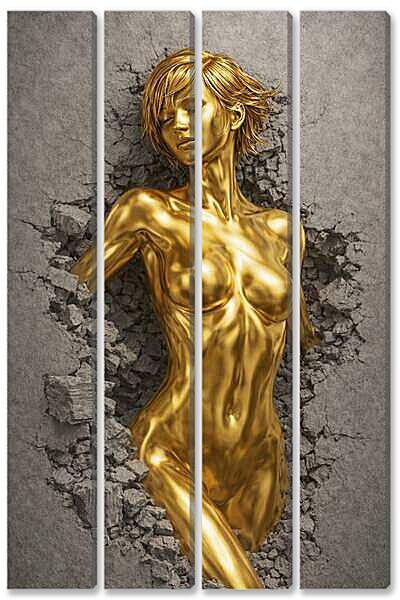 Модульная картина - Золото