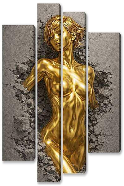 Модульная картина - Золото