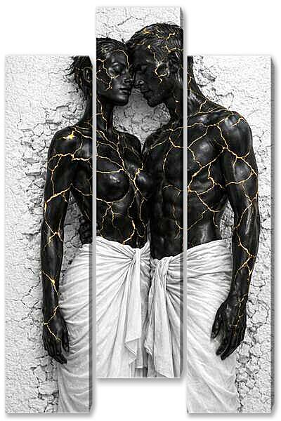 Модульная картина - Черные фигуры