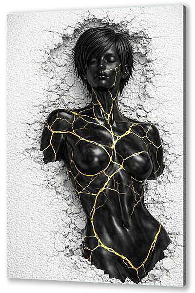 Золотые линии на теле