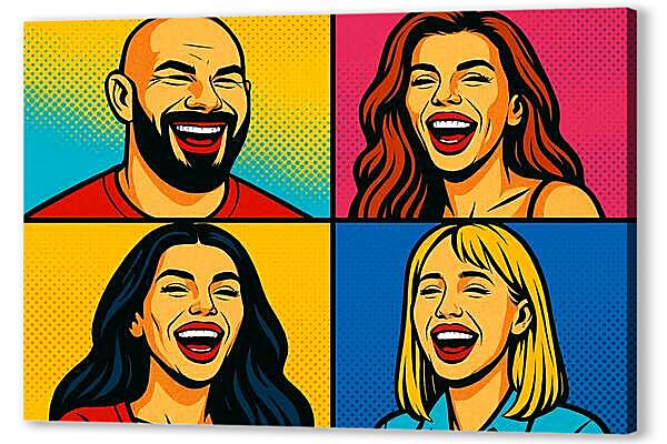 Яркие поп-арт портреты