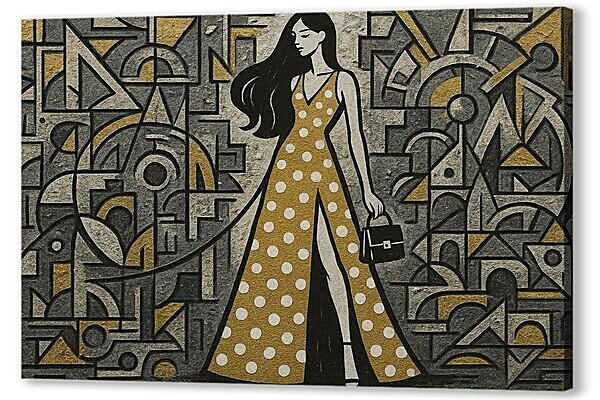 Стрит-арт с девушкой и кошкой