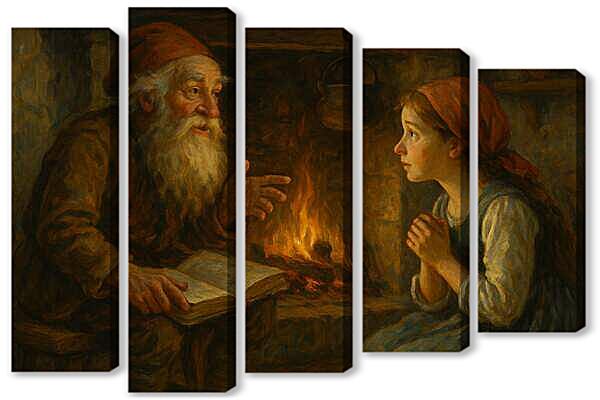 Модульная картина - Картина в стиле сторителлинг