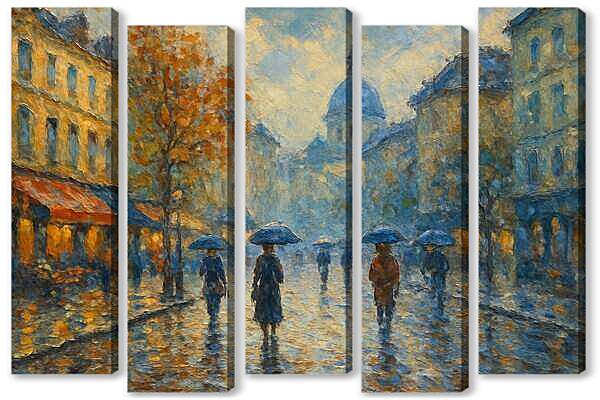 Модульная картина - Городской импрессионизм