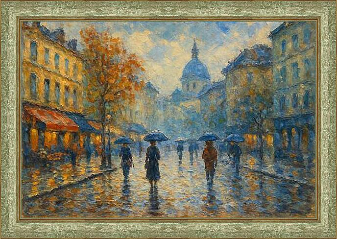 Картина - Городской импрессионизм