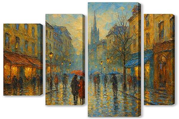Модульная картина - Городской импрессионизм