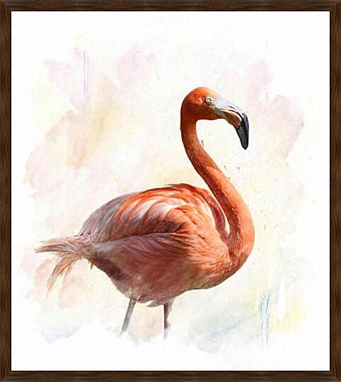 Картина - Розовый фламинго