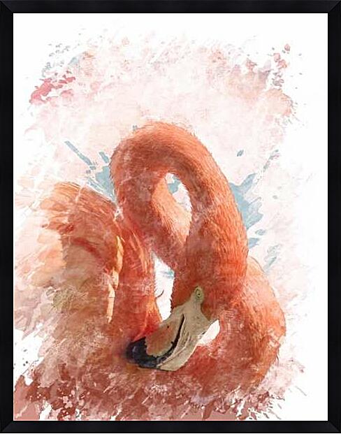 Картина - Розовый фламинго