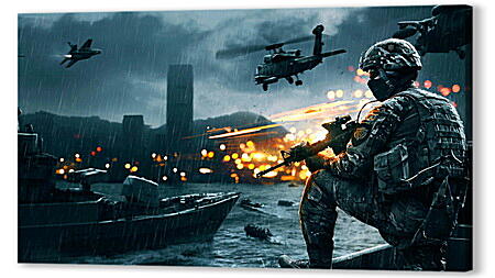 Картина маслом - battlefield 4, game, ea digital illusions ce
